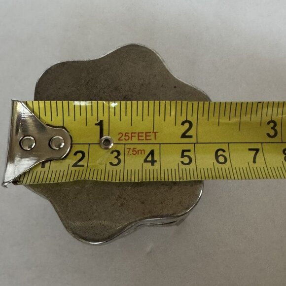 Vintage Small Filagree Wire Mesh Silver Toned Jewelry Box Trinket Box - Picture 7 of 8